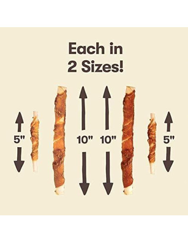 Giros de Pollo Envuelto en Piel Cruda Pet 'n Shape 0.45 kg