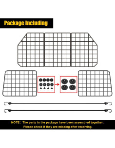 Barrera para perros Gtongoko ajustable para SUV y coches 2