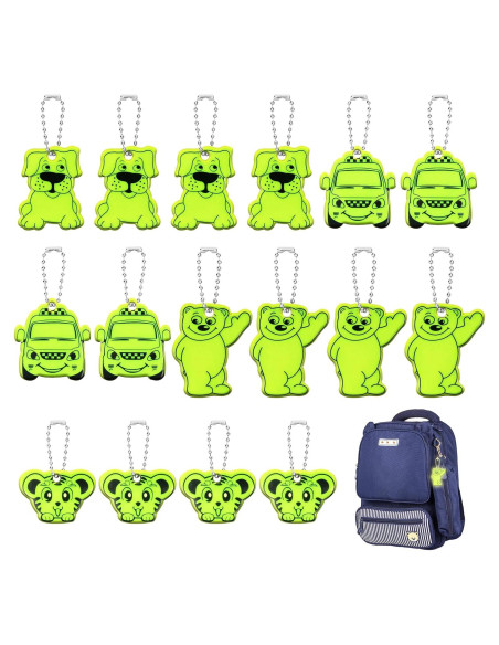 Colgante Reflector de Seguridad OSDUE 16 Piezas Mascotas