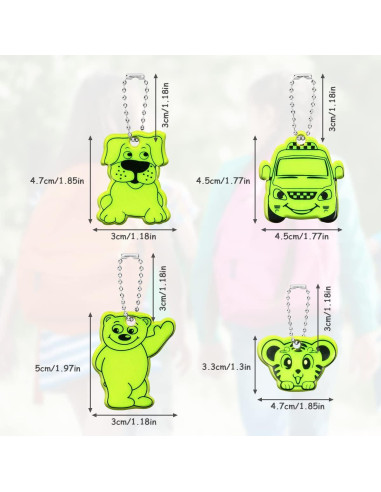 Colgante Reflector de Seguridad OSDUE 16 Piezas Mascotas