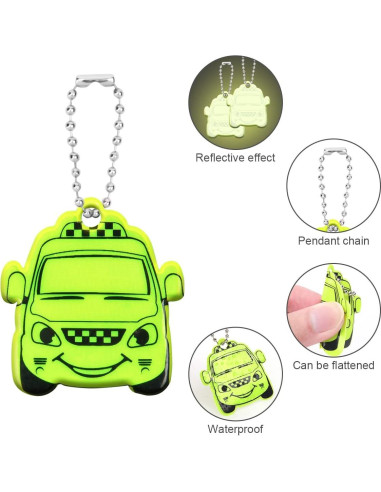 Colgante Reflector de Seguridad OSDUE 16 Piezas Mascotas