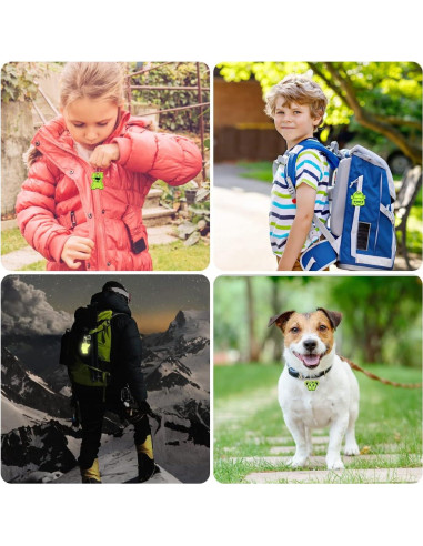 Colgante Reflector de Seguridad OSDUE 16 Piezas Mascotas