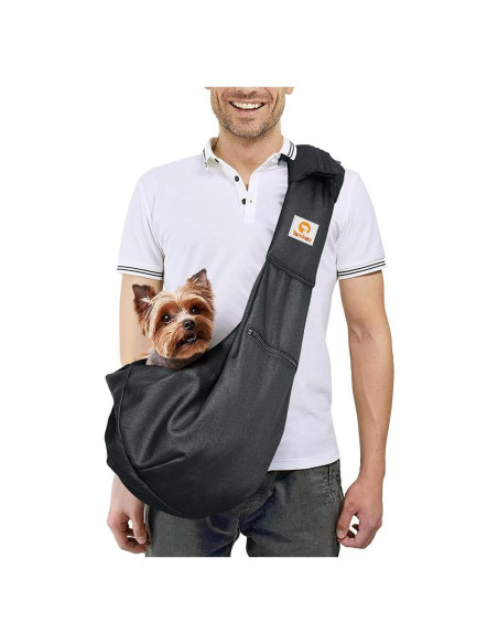 Transportín para Perros Pequeños Tomkas - Negro - 3,63-6,80 kg