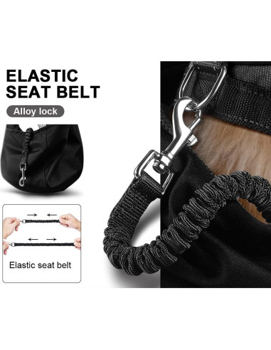 Transportín para Perros Pequeños Tomkas - Negro - 3,63-6,80 kg