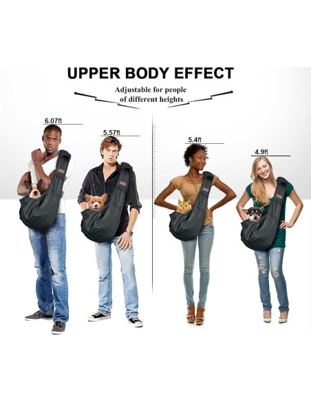 Transportín para Perros Pequeños Tomkas - Negro - 3,63-6,80 kg