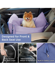 Asiento Elevador para Perros Lesure Niebla Lavanda 11kg 2