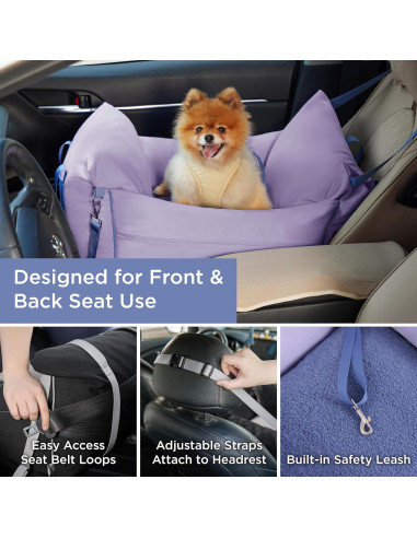 Asiento Elevador para Perros Lesure Niebla Lavanda 11kg