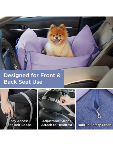 Asiento Elevador para Perros Lesure Niebla Lavanda 11kg