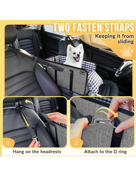 Asiento de Coche para Perros SlowTon Elevador 42x22 cm