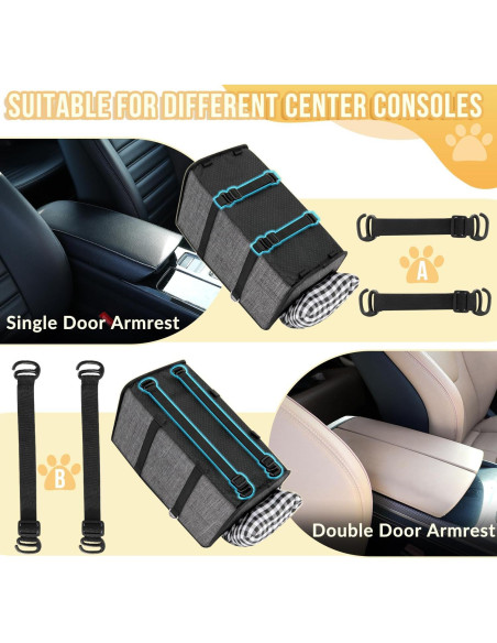 Asiento de Coche para Perros SlowTon Elevador 42x22 cm