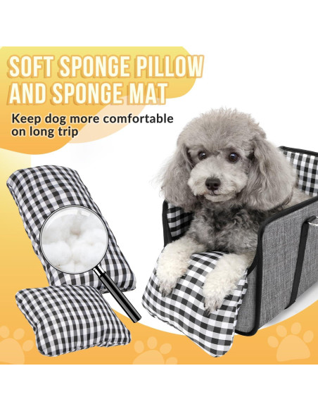 Asiento de Coche para Perros SlowTon Elevador 42x22 cm