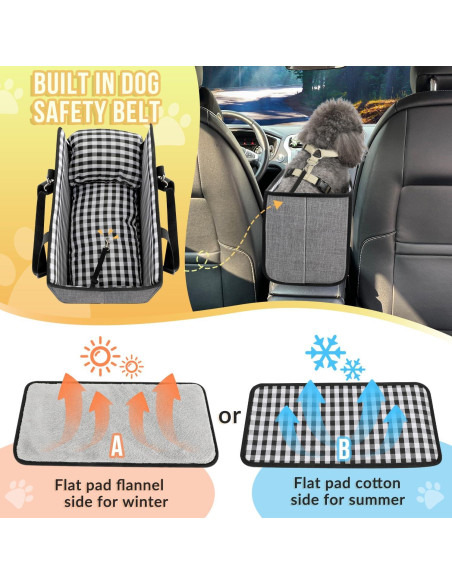 Asiento de Coche para Perros SlowTon Elevador 42x22 cm