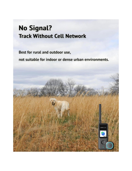 Rastreador GPS Aorkuler para Perros Sin Cuota Mensual Negro