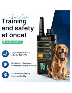 Collar de Entrenamiento My Pet Command 2 Collares Control Remoto 2