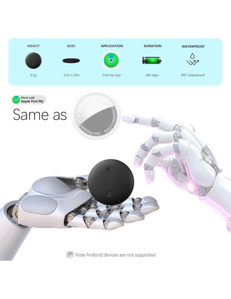 Rastreador GPS para Gatos Jowlroel Collar de Cuero Marrón