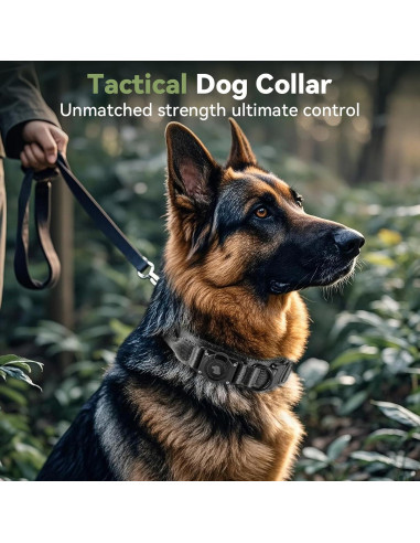 Collar para perro Odokele AirTag impermeable M Negro