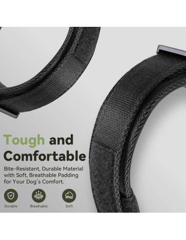 Collar para perro Odokele AirTag impermeable M Negro