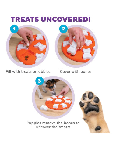 Juguete Enriquecimiento Perros Outward Hound Dog Smart Naranja