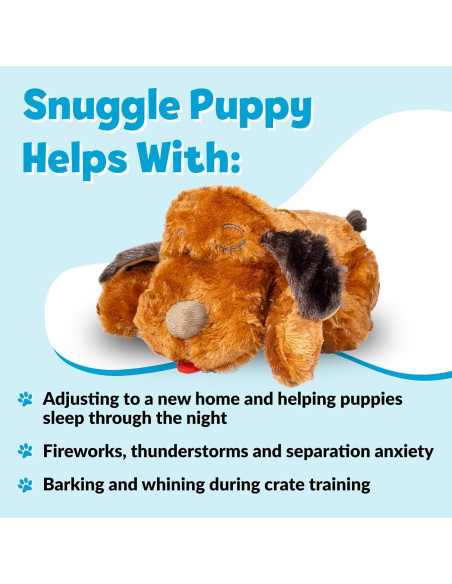 Juguete de Peluche Snuggle Puppy para Cachorros Marrón