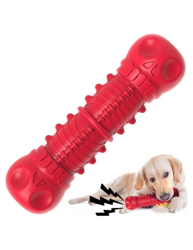 Juguete Squeaky ZIKATON para Perros Grandes Rojo 22.8cm
