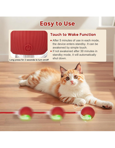 Bola Interactiva para Gatos y Perros Utroni RXDM1 6,5cm