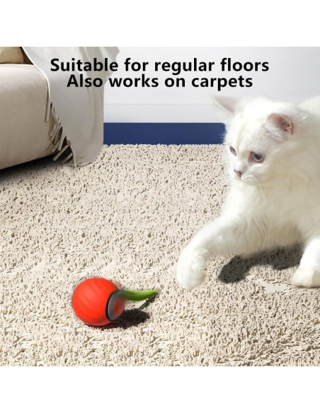 Pelota Interactiva para Gatos Genérica Rosa 5cm Automática