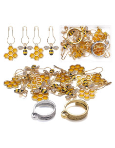 20 Marcadores de Puntos de Costura Tatiwoo - Abeja y Panal