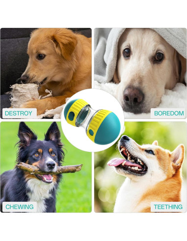 Juguete rompecabezas para perros YXX-TECH, dispensador ajustable