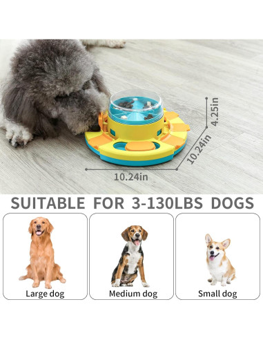 Rompecabezas para Perros Aluckmao Azul 26x10.8cm Estimulante