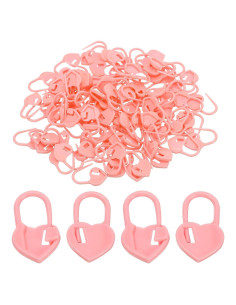 Marcadores de Puntos de Crochet PATIKIL - 100 Unidades Rosa