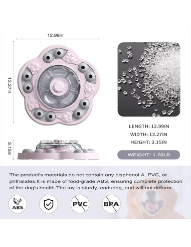 Juguete Rompecabezas para Perros KADTC Rosa 3 en 1 Estimulante