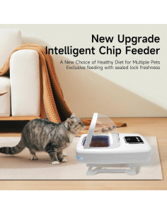 Comedero Automático para Gatos ISENVO con RFID 15 Dígitos 2