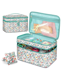 Estuche Organizador de Costura FINPAC Doble Capa 31.75x21.59cm