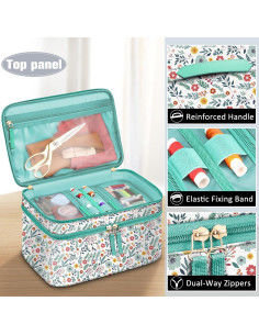 Estuche Organizador de Costura FINPAC Doble Capa 31.75x21.59cm 2