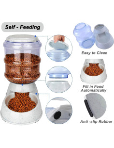 Dispensador Automático de Comida Kenond 3 Galones para Mascotas 2