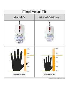 Ratón Gaming Glorious Model O- Blanco Brillante 58g 2