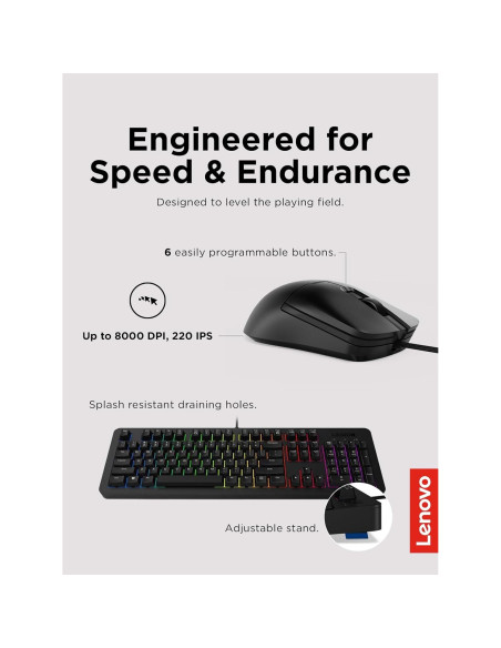 Combo Teclado y Ratón Gaming Lenovo Legion KM310 RGB