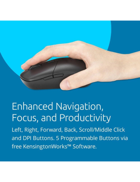 Ratón Recargable Kensington MY430 Multi-Dispositivo Negro