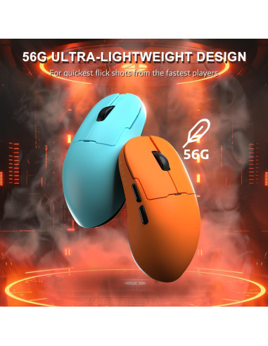 Ratón Gaming Inalámbrico A.JAZZ AJ159APEX 42000DPI RGB