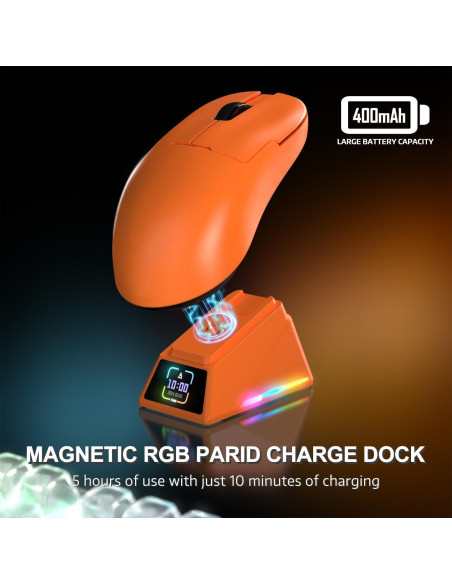 Ratón Gaming Inalámbrico A.JAZZ AJ159APEX 42000DPI RGB