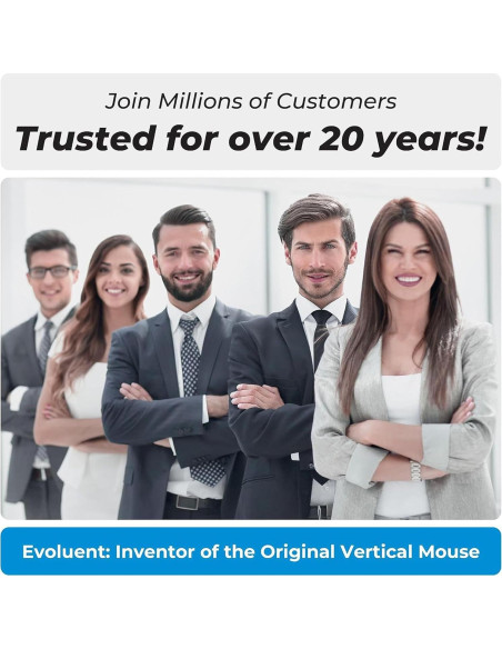 Ratón Vertical Ergonómico Evoluent VM4RW Inalámbrico USB