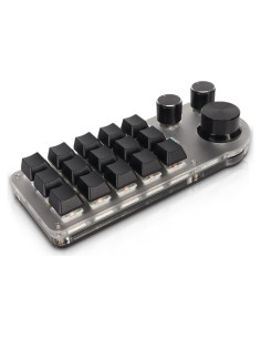 Teclado Mecánico Programable Sanpyl 15 Teclas 3 Perillas