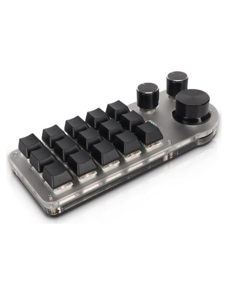 Teclado Mecánico Programable Sanpyl 15 Teclas 3 Perillas