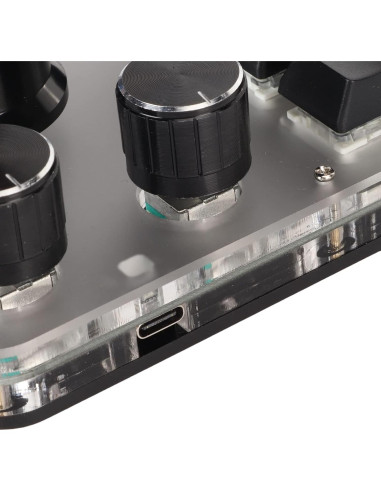 Teclado Mecánico Programable Sanpyl 15 Teclas 3 Perillas