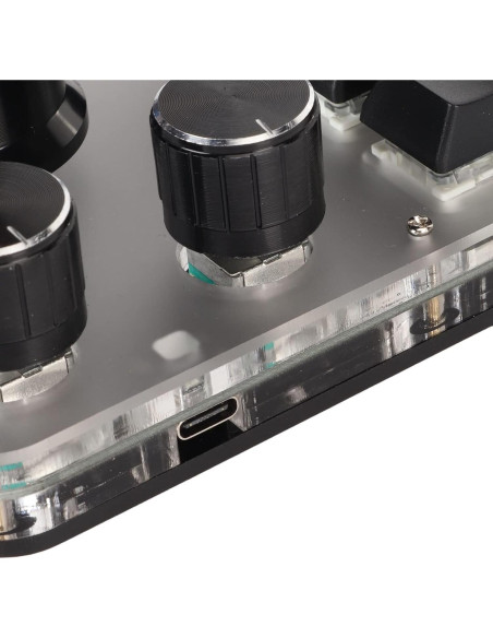 Teclado Mecánico Programable Sanpyl 15 Teclas 3 Perillas