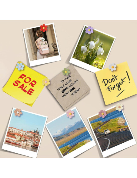 30 Chinchetas Decorativas Aphrordity Flores Coloridas