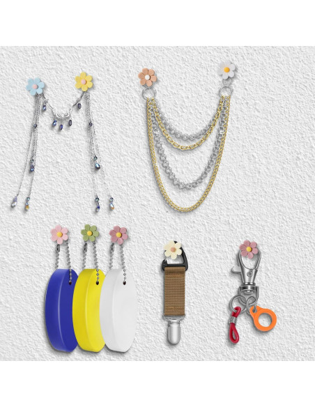 30 Chinchetas Decorativas Aphrordity Flores Coloridas