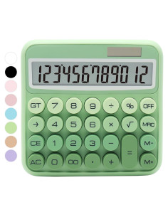 Calculadora Estándar 12 Dígitos UPIHO Verde Gradiente