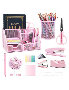 Organizador de Escritorio Rosa Shellvcase 12 Piezas
