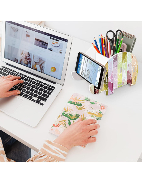 MOKANI Organizador de Escritorio Elefante Multi-funcional 11x18cm